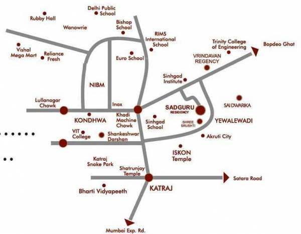  sadguru-residency Location Plan