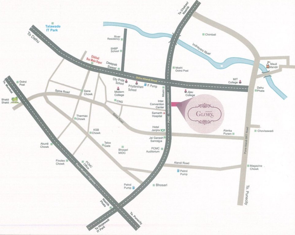 Images for Location Plan of Grow More Glory A And B Wing