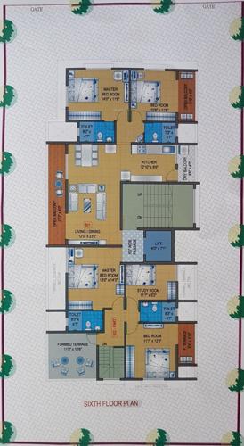 Images for Cluster Plan of D And T Gayatri Apartment
