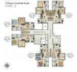 Typical Floor Plan for Type 2 from 1st to 6th floor  code-name-dil-chahta-hai Typical Floor Plan for Type 2 from 1st to 6th floor