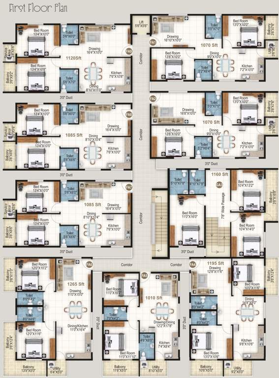 Images for Cluster Plan of Home Town The Address