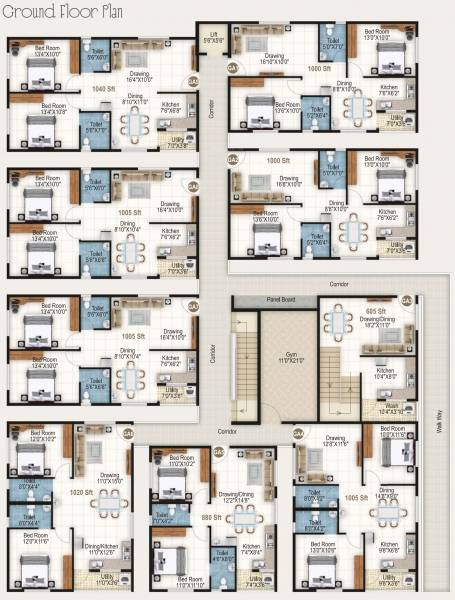 Images for Cluster Plan of Home Town The Address