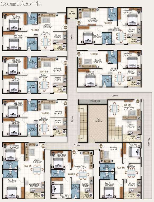Images for Cluster Plan of Home Town The Address