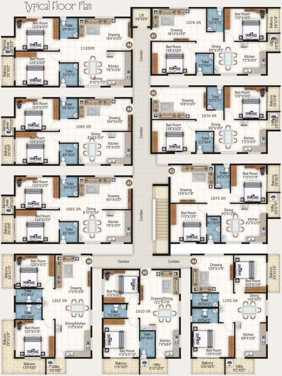 Images for Cluster Plan of Home Town The Address