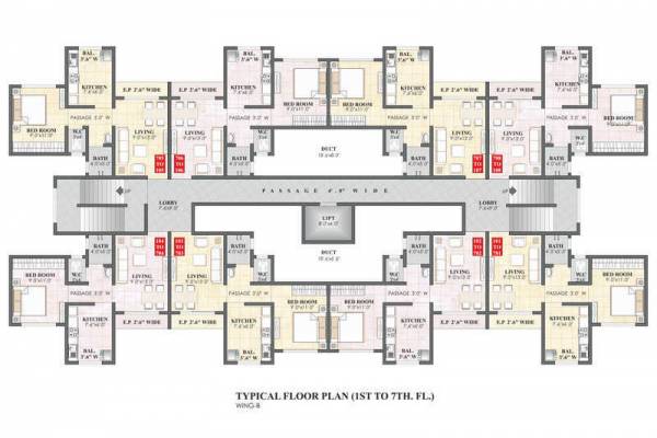  estate-greenford A Wing Cluster Plan