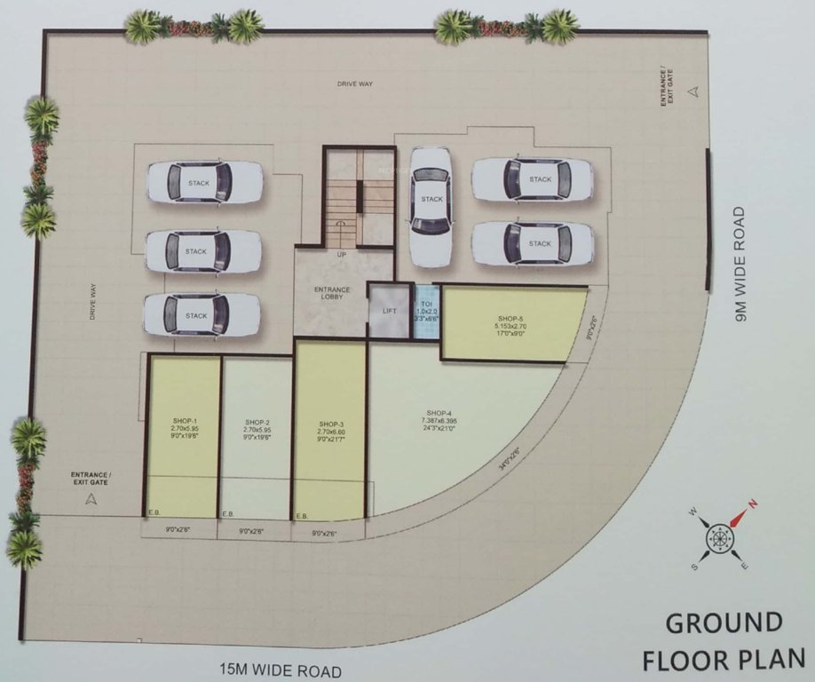  neelkanth corner Neelkanth Corner Cluster Plan for ground Floor