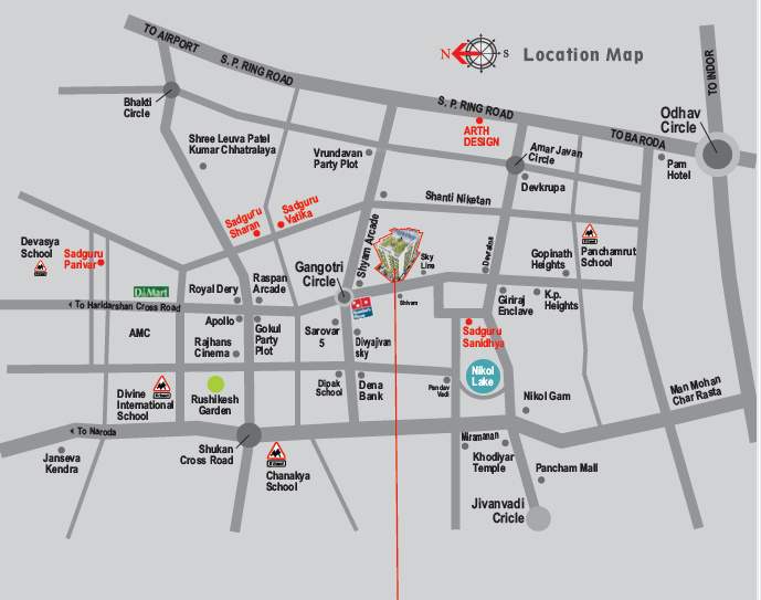  sadguru sky Location Plan