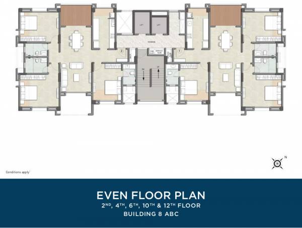  estate-building-8 Building 8 ABC Cluster Plan