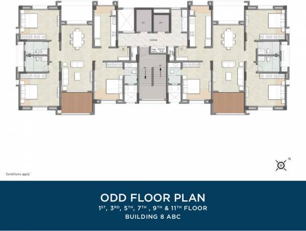  estate-building-8 Building 8 ABC Cluster Plan