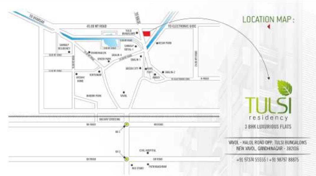  tulsi residency Location Plan