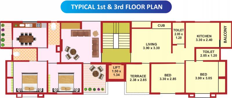 Images for Cluster Plan of Rathi Saimaya Apartment