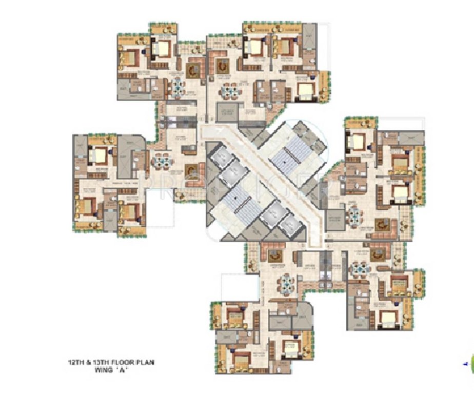 Images for Cluster Plan of Ajmera Iconic