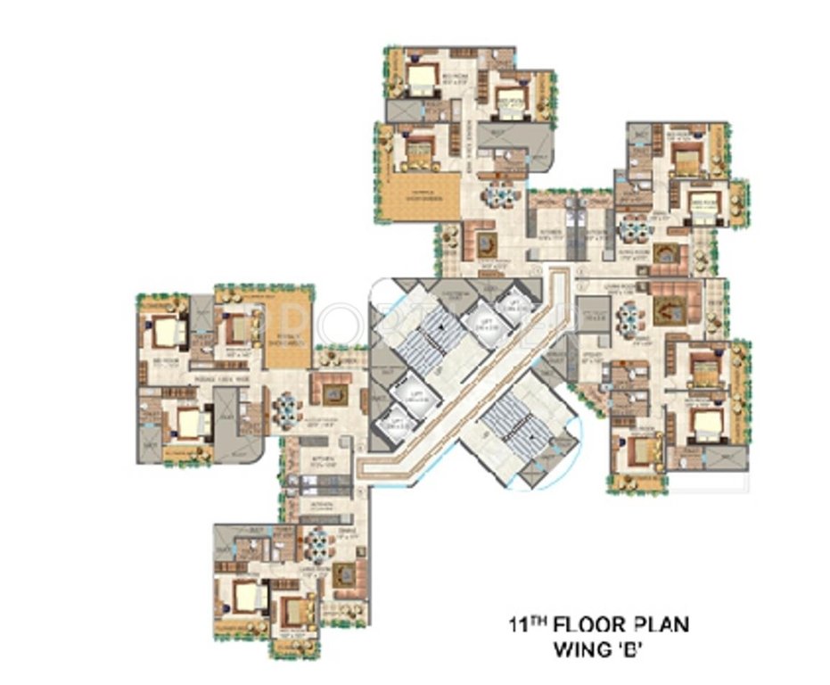 Images for Cluster Plan of Ajmera Iconic