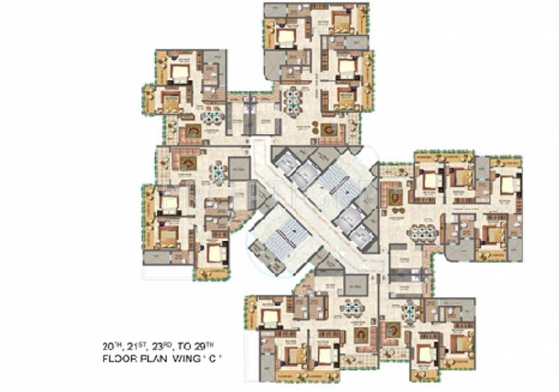Images for Cluster Plan of Ajmera Iconic