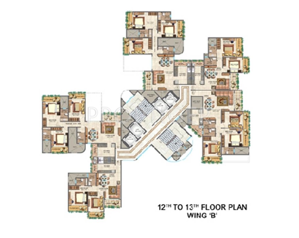 Images for Cluster Plan of Ajmera Iconic