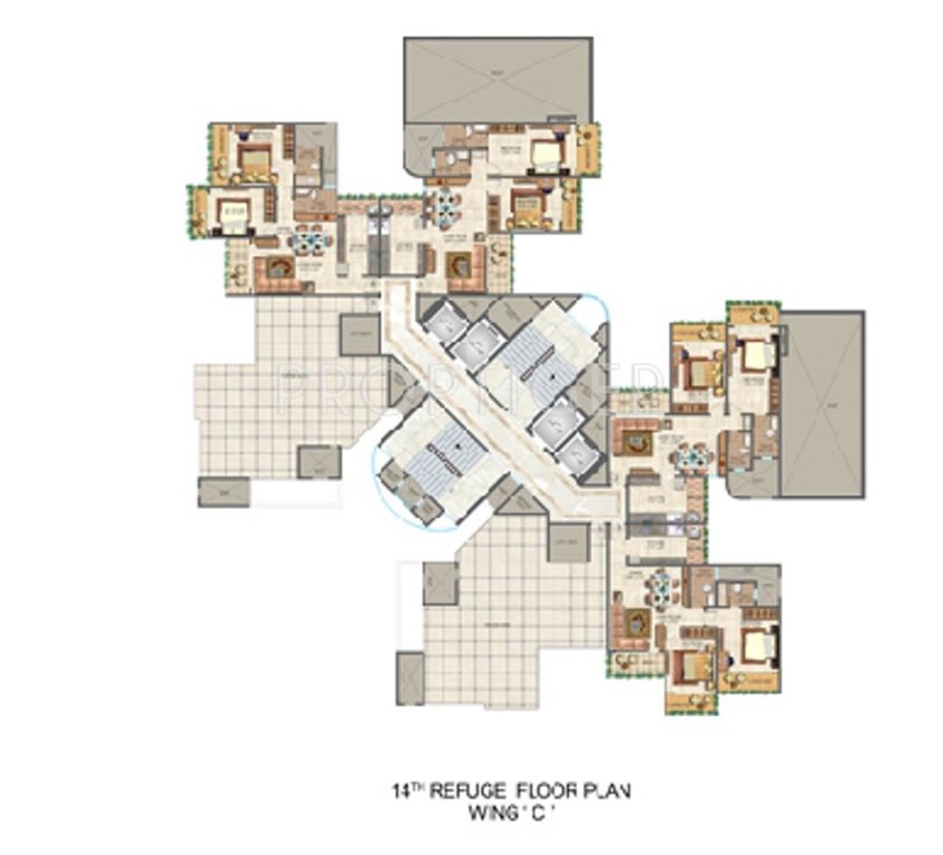 Images for Cluster Plan of Ajmera Iconic