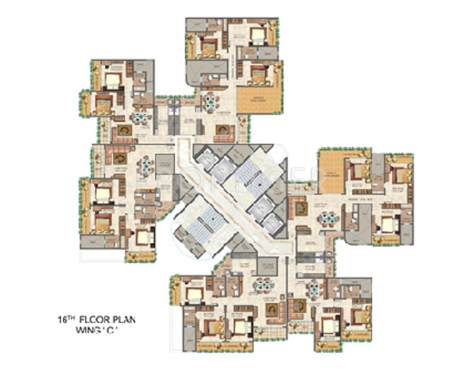 Images for Cluster Plan of Ajmera Iconic