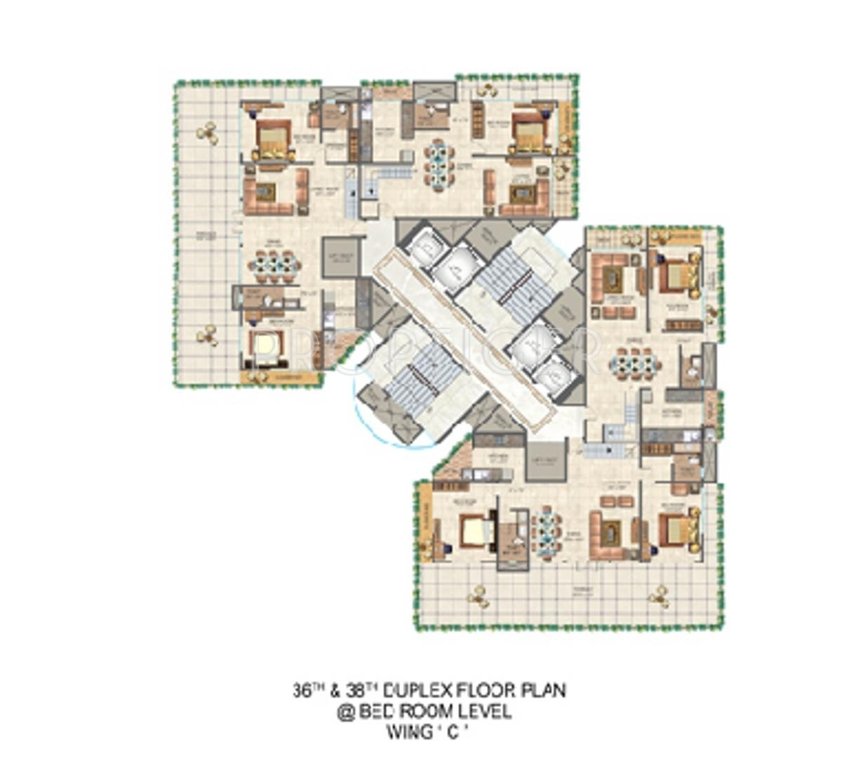 Images for Cluster Plan of Ajmera Iconic