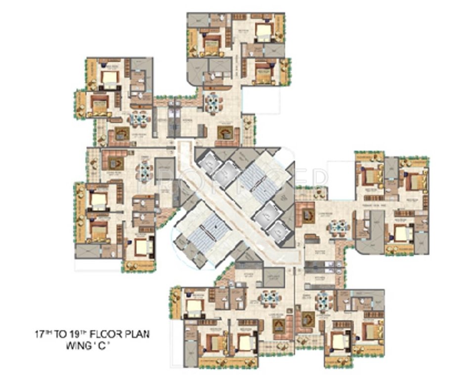 Images for Cluster Plan of Ajmera Iconic