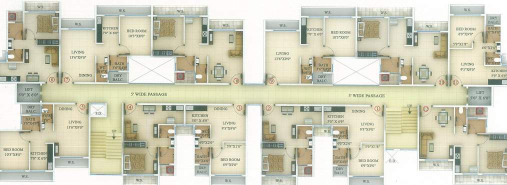 greenwoods wing c Images for Cluster Plan of Vraj Greenwoods Wing C