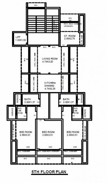  apple-paradise Fifth Floor Apple Paradise Cluster Plan