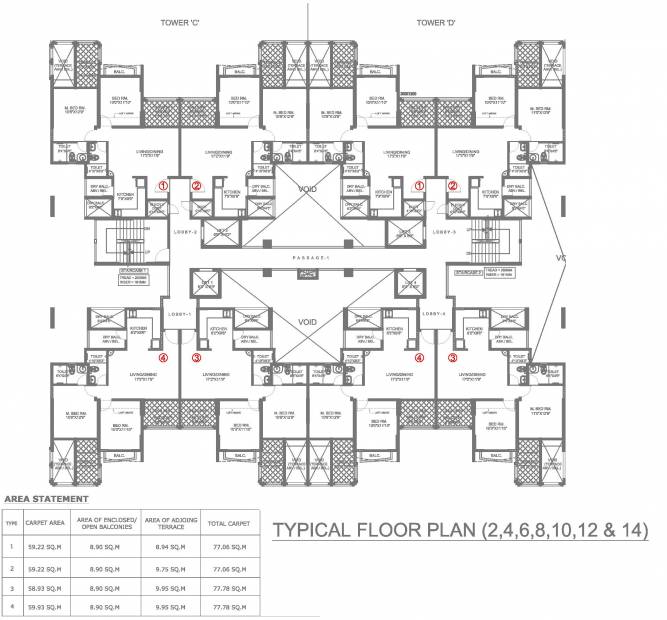 Images for Cluster Plan of Chaphalkar Elina Living Wing C And D