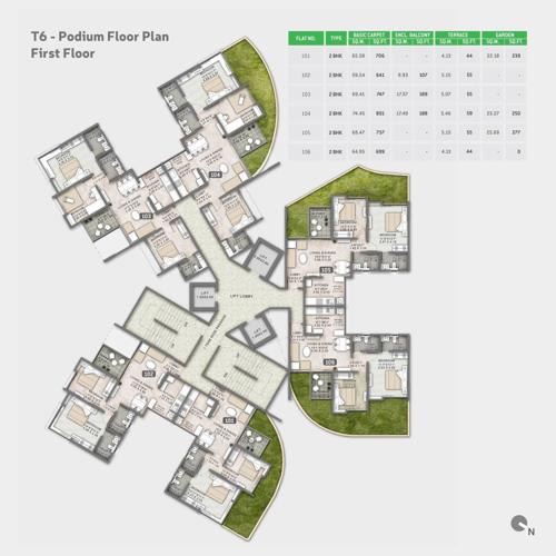  hi-life-phase-2 T6 Building Cluster Plan for 1st Floor