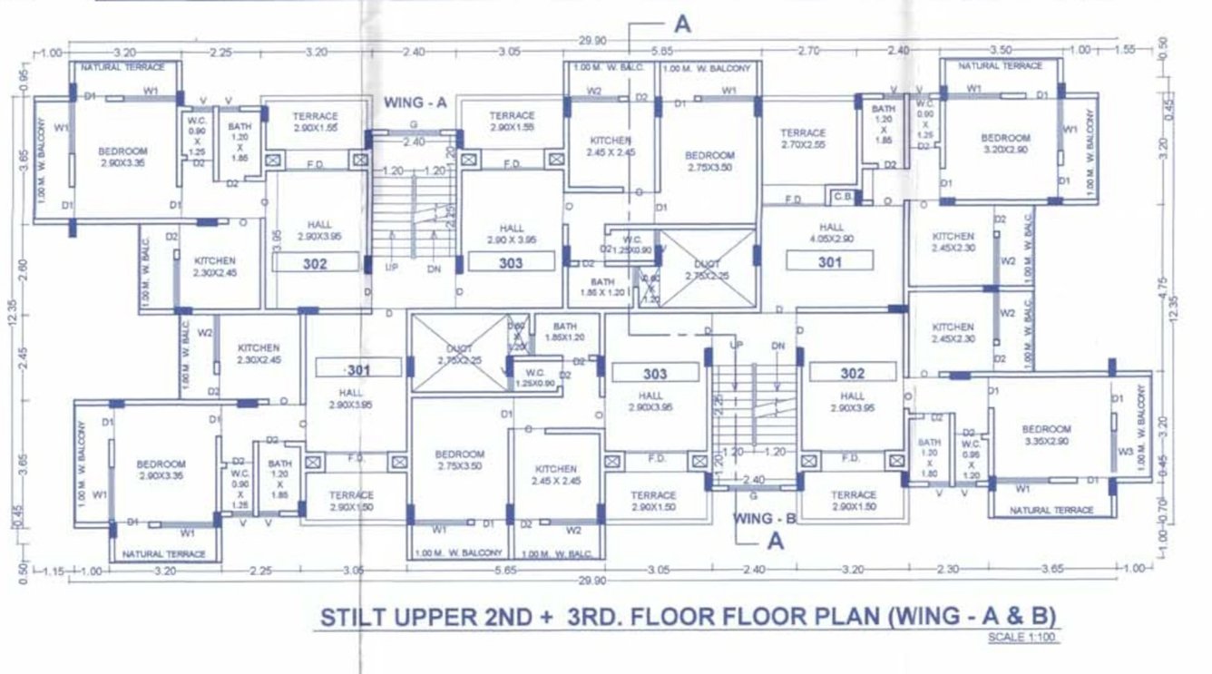  residency Omkar Residency Cluster Plan