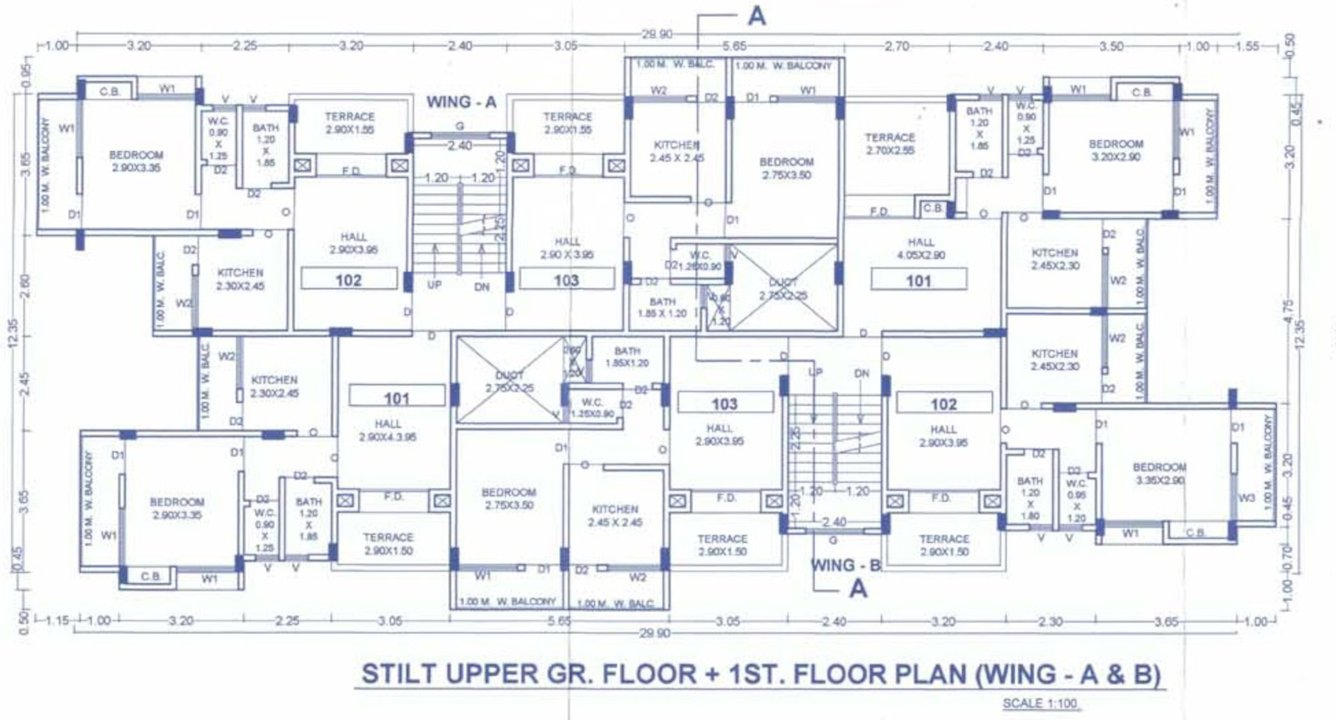  residency Omkar Residency Cluster Plan