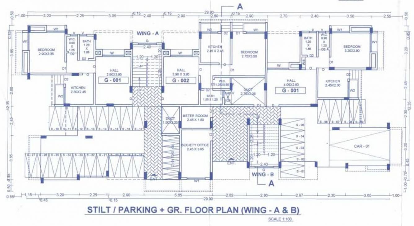  residency Omkar Residency Cluster Plan