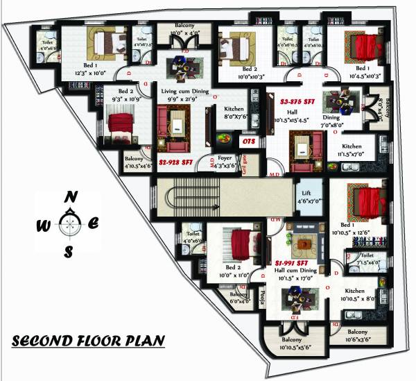 Images for Cluster Plan of Sivarams Meghna