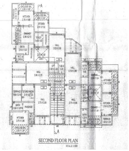 Girija Residency Cluster Plan for 2nd Floor residency-1 Girija Residency Cluster Plan for 2nd Floor