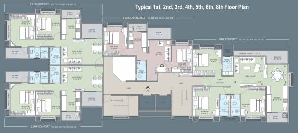  evoq Elite Evoq Cluster Plan from 1st to 6th Floor