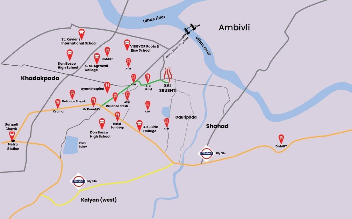  sai srushti Location Plan