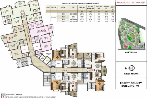 Images for Cluster Plan of Vascon Forest County Ph 3