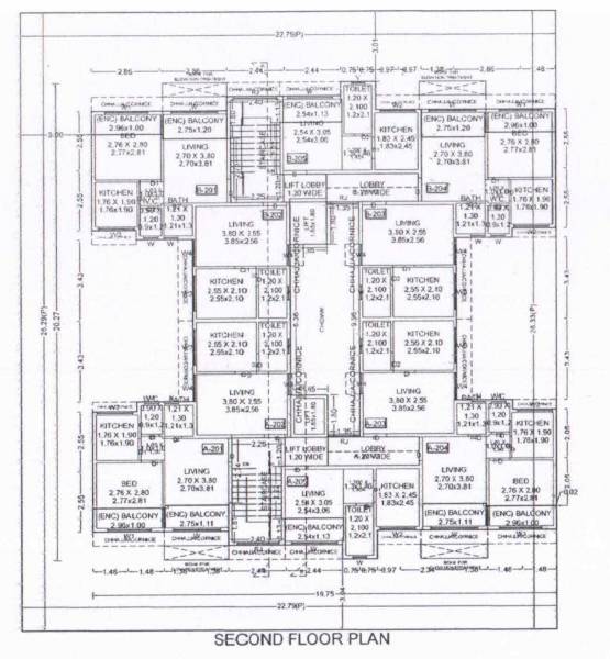  v-swasthik V Swasthik Cluster Plan 2nd Floor 