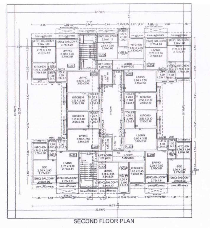  v swasthik V Swasthik Cluster Plan 2nd Floor 