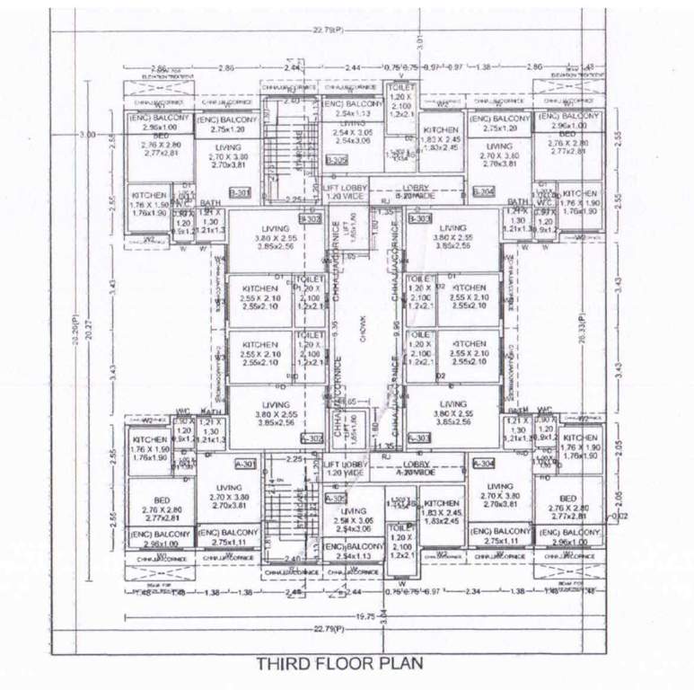  v swasthik V Swasthik Cluster Plan 3rd Floor