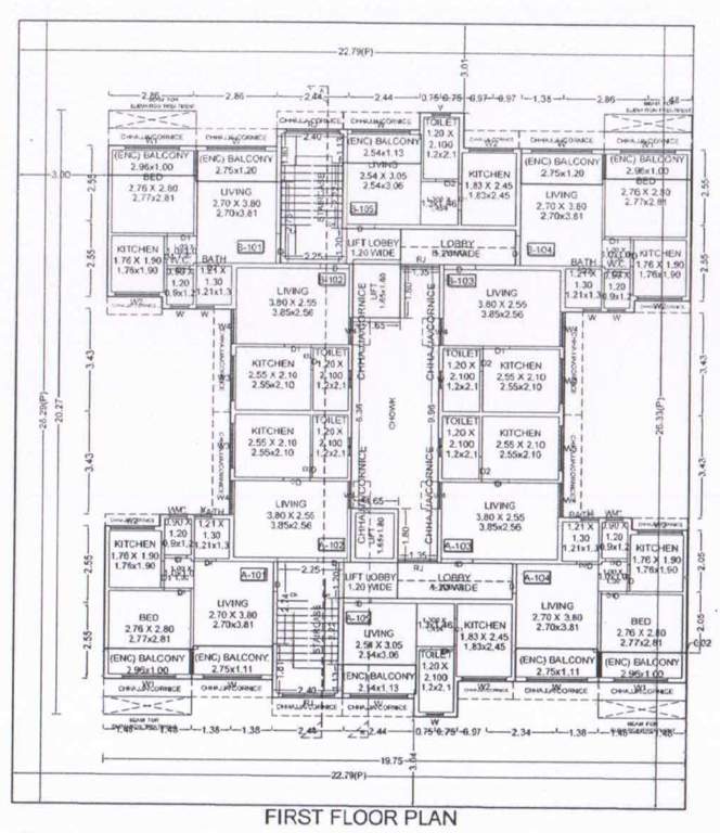  v swasthik V Swasthik Cluster Plan For 1st Floor