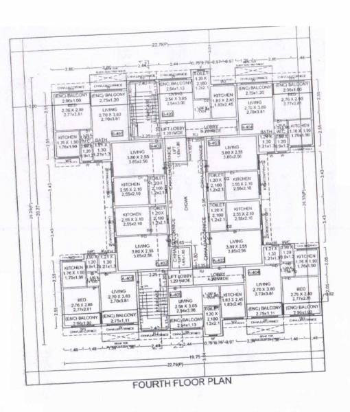  v-swasthik V Swasthik Cluster Plan For 4th Floor