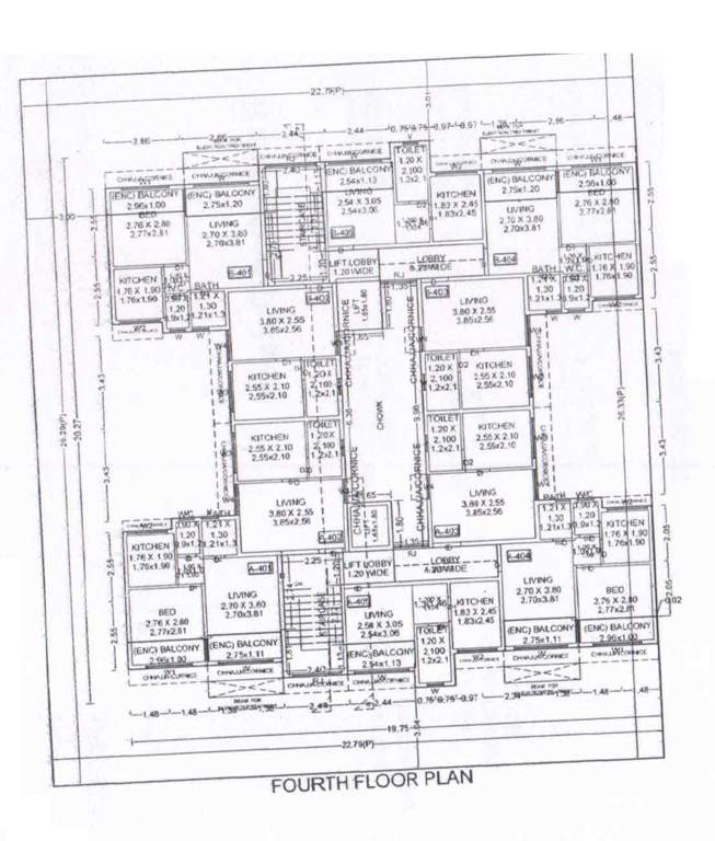  v swasthik V Swasthik Cluster Plan For 4th Floor