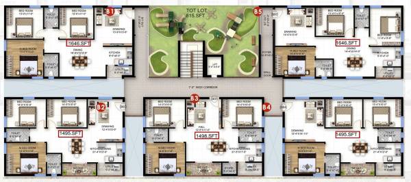 Block B Cluster Plan bhuvi Block B Cluster Plan