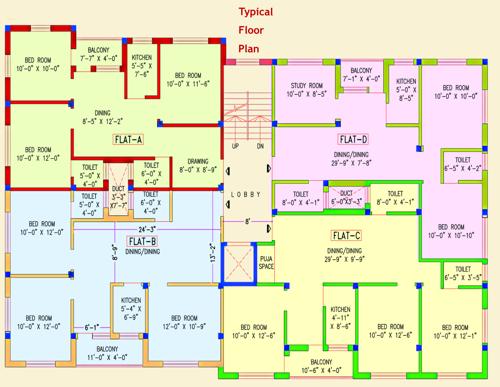 Images for Cluster Plan of Amrita Sweta Apartment