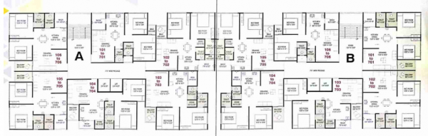  sahitya-residency Block A Cluster Plan