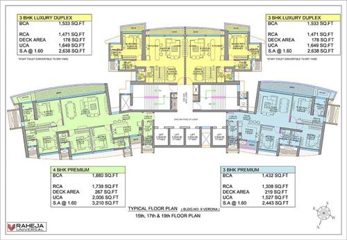  exotica-verona Raheja Exotica Verona Cluster Plan