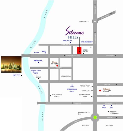  hills Images for Location Plan of Silicone Hills