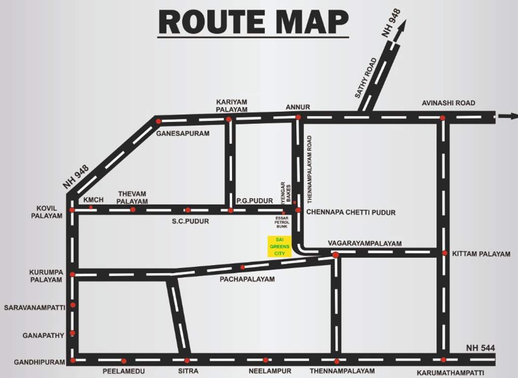 Images for Location Plan of Greens Sai Greens City Plot