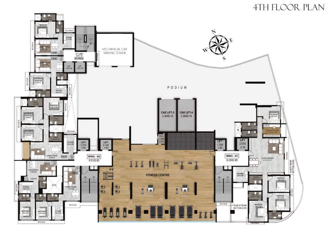  garden b Cluster Plan