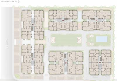  aaradhyam Typical Floor of Block A, B, C, D, E, F From 2nd to 7th Floor