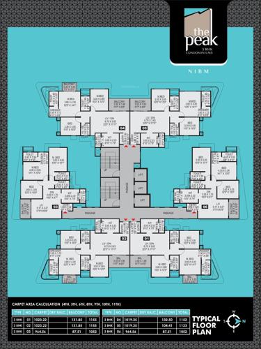  the-peak The Peak Sanctioned Upto Part 7th Floor Cluster Plan